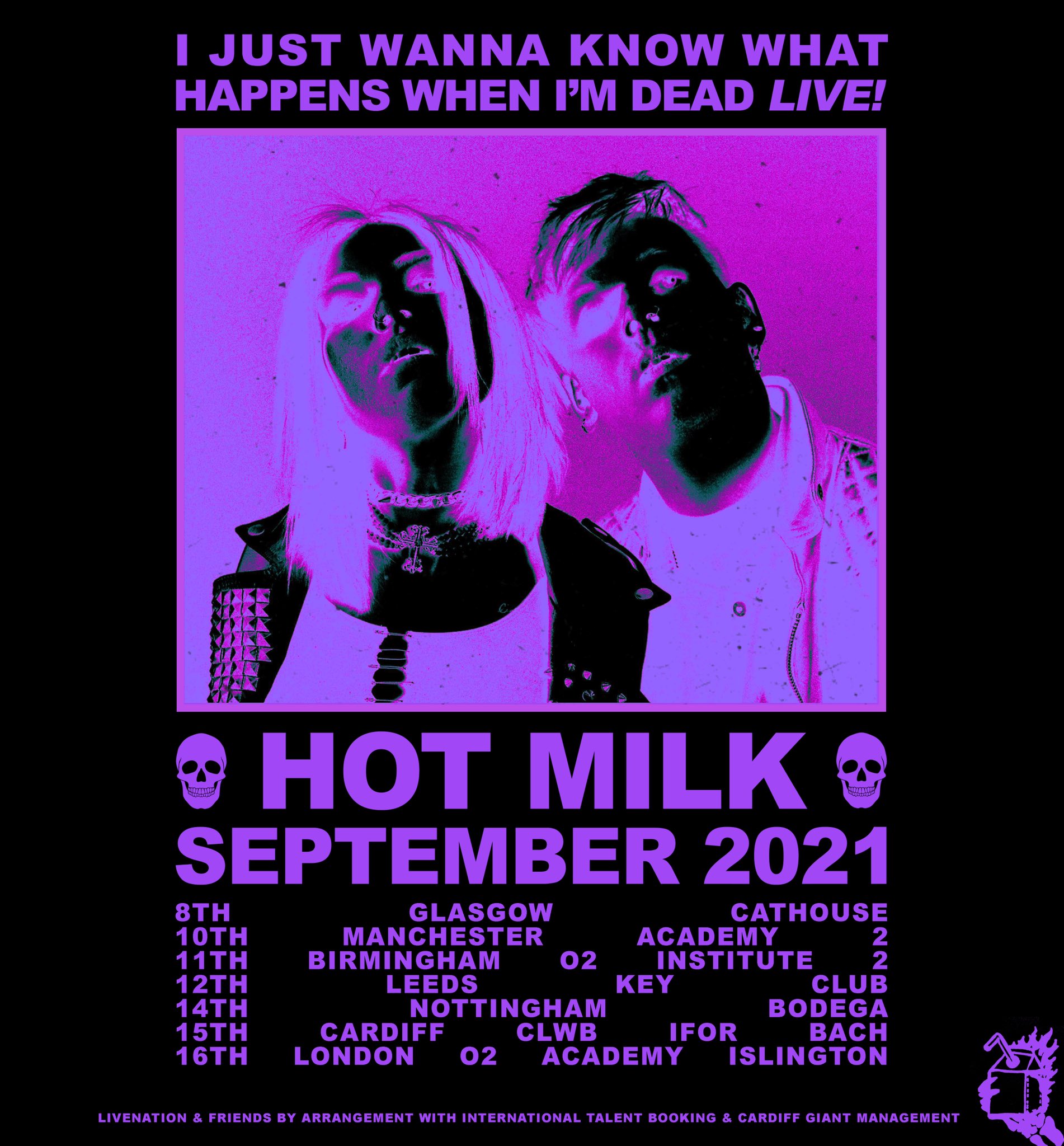 Hot Milk UK Tour 2021