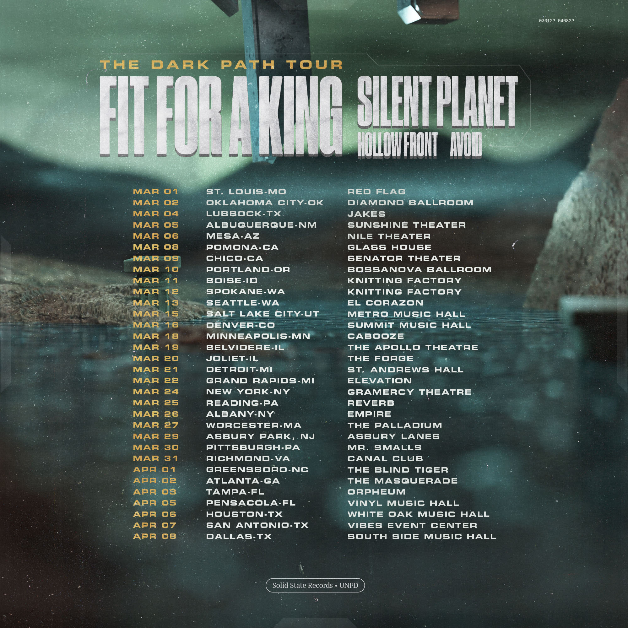 Fit For A King Dark Path tour dates