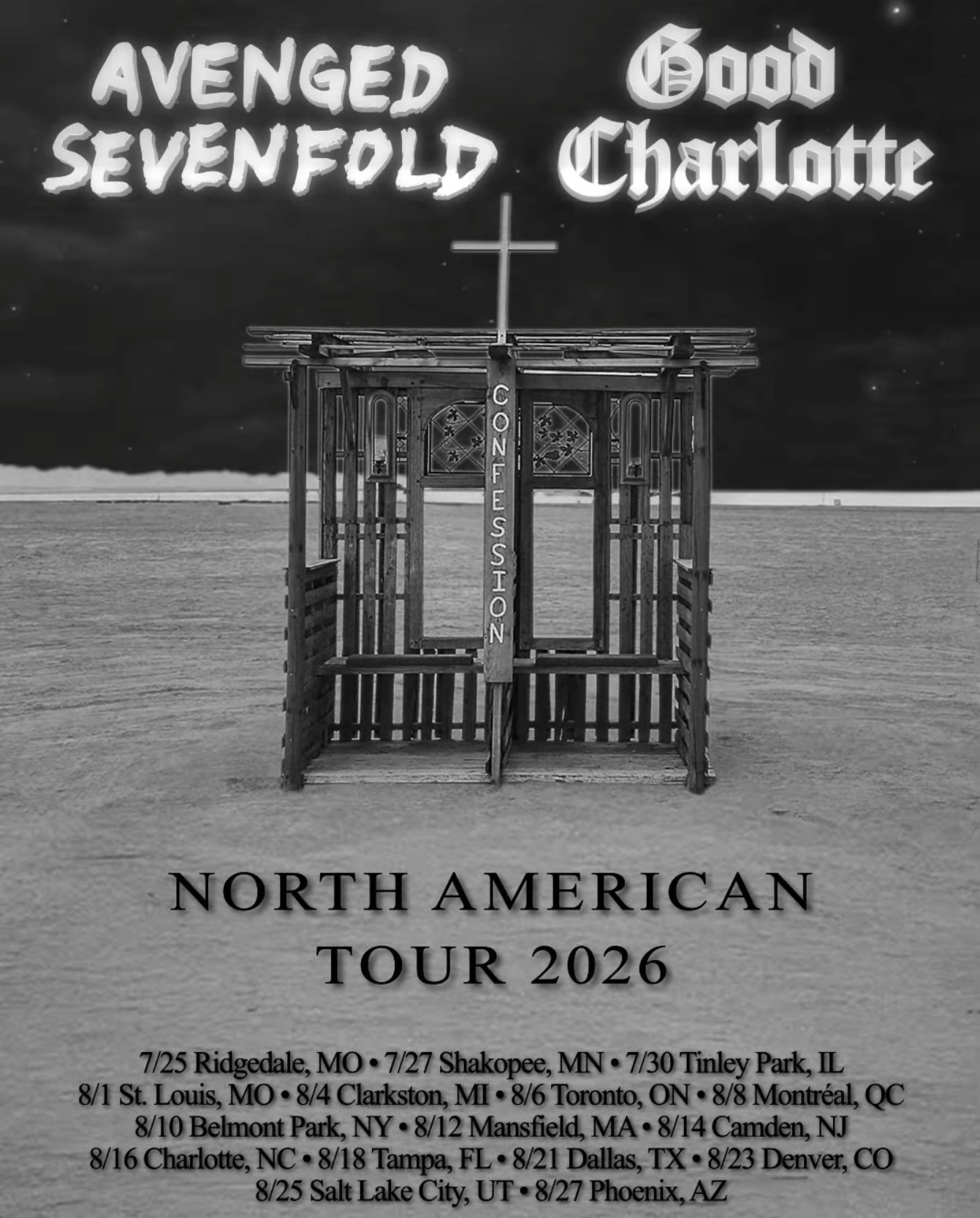 Avenged Sevenfold & Good Charlotte co-headliner tour.