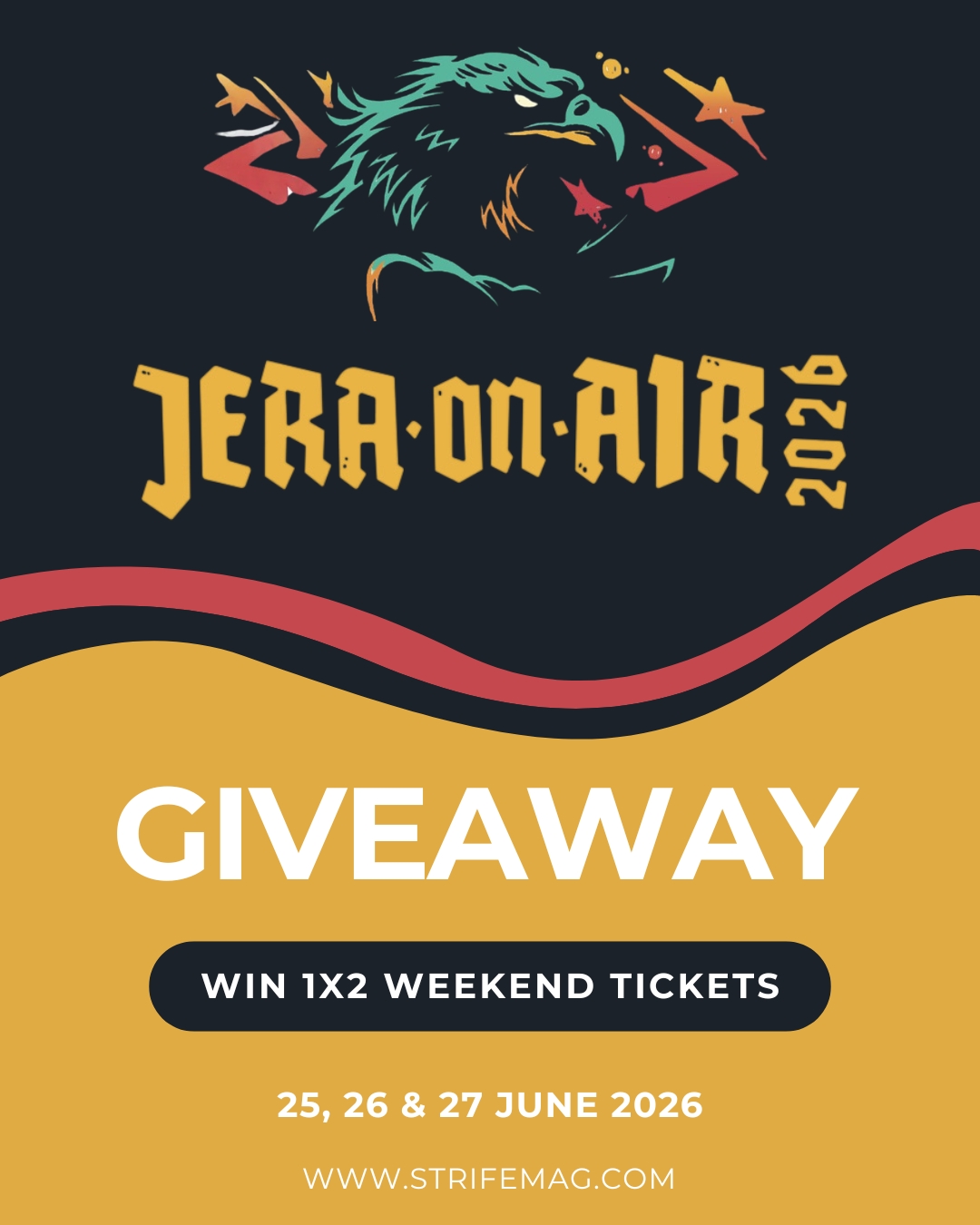 Jera On Air 2026 x Strife Mag Giveaway - Strife Mag Jera On Air 2026 x Strife Mag Giveaway
